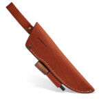 Pochwa skórzana BPS Knives na nóż SH06 Brązowa uniwersalna z krzesiwem - obrazek 2