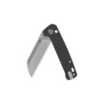 Nóż składany QSP Knife Penguin QS130BL-A1 Button Lock Stonewashed 14C28N Black G10 - obrazek 4