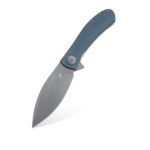 Nóż Składany Trollsky Knives Mandu XL Liner Lock Dark Bead Blast D2 Grey G10 - obrazek 6