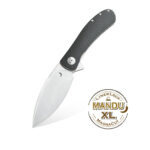 Nóż Składany Trollsky Knives Mandu XL Liner Lock Satin MagnaCut Black CarbonTex G10