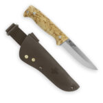 Nóż Peltonen Knives M07 Full Tang Ranger Puukko Sissipuukko FJP500 Stal Nierdzewna 14C28N Rękojeść Brzoza Karelska Brązowa Pochwa Skórzana - obrazek 2