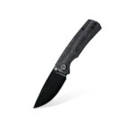 Nóż Składany Petrified Fish Beluga Mini PF-P01X CDW Black Stonewashed 14C28N Carbon Fiber