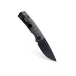 Nóż Składany Petrified Fish Beluga Mini PF-P01X CDW Black Stonewashed 14C28N Carbon Fiber - obrazek 3