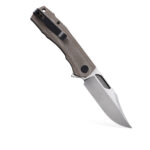 Nóż Składany Petrified Fish Victor PF-P03 KMS Satin K110 Khaki Micarta - obrazek 2