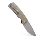 Nóż składany Petrified Fish Beluga PF-P01 KAMWW Sand Blasted K110 Khaki Micarta - obrazek 2