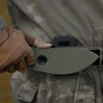 Nóż Petrified Fish EEL PFH01 GRW Stonewashed 9CR18MOV Green G10 Handle Green G10 Sheath - obrazek 8