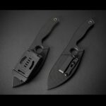 Nóż Petrified Fish EEL PFH01 DW Stonewashed 9CR18MOV Black G10 Handle Black G10 Sheath - obrazek 3