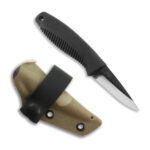Nóż Peltonen Knives M23 Ranger Cub FJP309 Stal 80CrV2 Czarna Rękojeść TPE Pochwa Kydex Multicam - obrazek 2