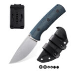 Noż terenowy Petrified Fish Beluga PF-P01F BMS Blue Micarta - obrazek 6