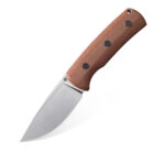 Noż terenowy Petrified Fish Beluga PF-P01F BRMS Brown Micarta