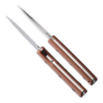 Noż terenowy Petrified Fish Beluga PF-P01F BRMS Brown Micarta - obrazek 2