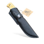 Nóż Arctic Legend Hiker's Knife Full Tang Stal Węglowa Brzoza Karelska Skórzana Pochwa - obrazek 4