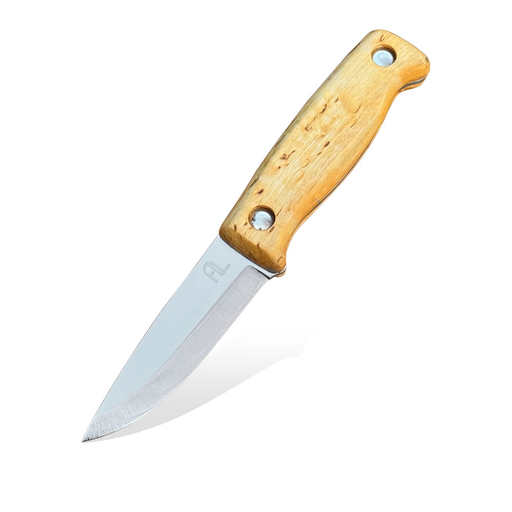 Arctic-Legend-Hikers-Knife-St-01A.jpg Nóż Arctic Legend Hiker's Knife Full Tang Stal Nierdzewna Brzoza Karelska Skórzana Pochwa - obrazek 1