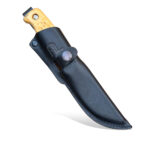 Nóż Arctic Legend Hiker's Knife Full Tang Stal Nierdzewna Brzoza Karelska Skórzana Pochwa - obrazek 2