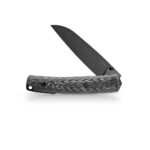 Nóż Składany Petrified Fish Patte V2 PF719CDW Black Stonewashed 14C28N Carbon Fiber - obrazek 2