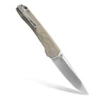 Nóż Składany Petrified Fish Ripple PFP11KAW Stonewashed 14C28N Khaki G10 - obrazek 2