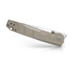 Nóż Składany Petrified Fish Ripple PFP11KAW Stonewashed 14C28N Khaki G10 - obrazek 3