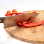 Nóż Kuchenny BPS Knives Rosemary Umber - Wersja Limitowana | Stal Nierdzewna 5Cr14MoV Drewno Dębu Bagiennego Czarna Skórzana Pochwa - obrazek 10