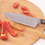 Nóż Kuchenny BPS Knives Rosemary Umber - Wersja Limitowana | Stal Nierdzewna 5Cr14MoV Drewno Dębu Bagiennego Czarna Skórzana Pochwa - obrazek 9