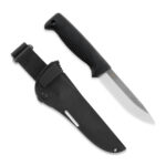 Nóż Peltonen Knives M07 Ranger Puukko Sissipuukko FJP257 Stal N690 PTFE Czarna Rękojeść TPE Czarna Pochwa Kompozytowa - obrazek 2