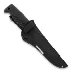 Nóż Peltonen Knives M07 Ranger Puukko Sissipuukko FJP257 Stal N690 PTFE Czarna Rękojeść TPE Czarna Pochwa Kompozytowa - obrazek 4