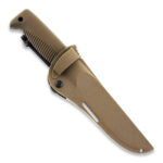 Nóż Peltonen Knives M07 Ranger Puukko Sissipuukko FJP258 Stal N690 PTFE Rękojeść Coyote TPE Pochwa Kompozytowa Coyote - obrazek 4