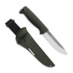 Nóż Peltonen Knives M07 Ranger Puukko Sissipuukko FJP259 Stal N690 PTFE Zielona Rękojeść TPE Zielona Pochwa Kompozytowa - obrazek 2