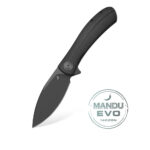 Nóż Składany Trollsky Knives Mandu EVO MTE003 Liner Lock Black Stonewashed 14C28N Black G10